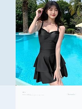 Amazon | [EnagmourCheripo] ダブルスカート 水着 レディース